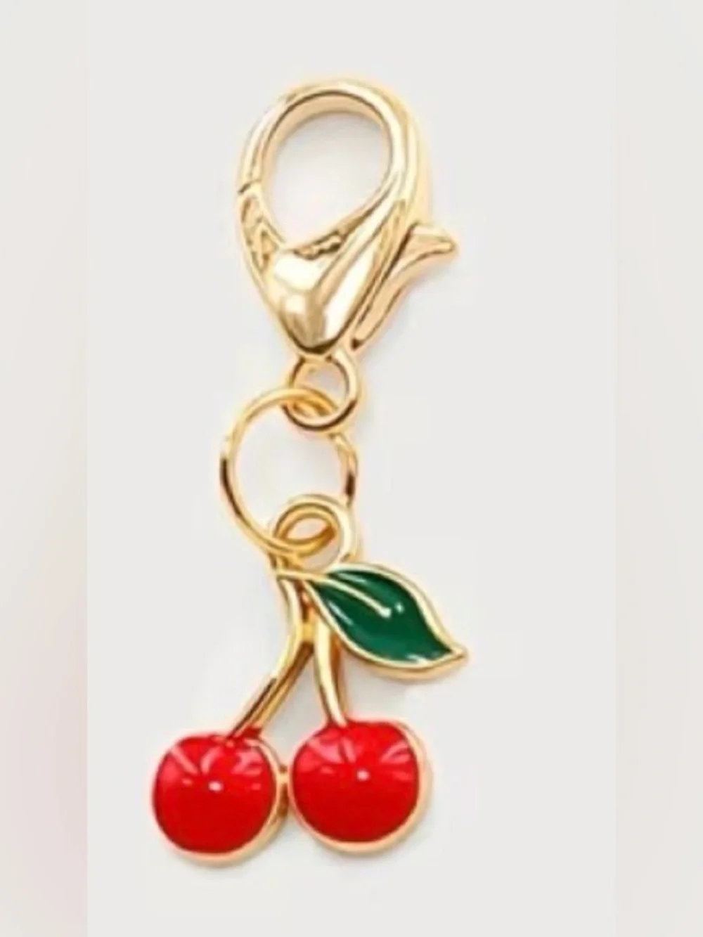 20 Gold Toned Cherry Keychain Charms (for Buyer Thank Yous)
